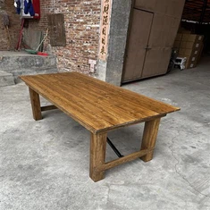 فولڈ ایبل ٹھوس لکڑی کا مستطیل کڈ ٹیبل